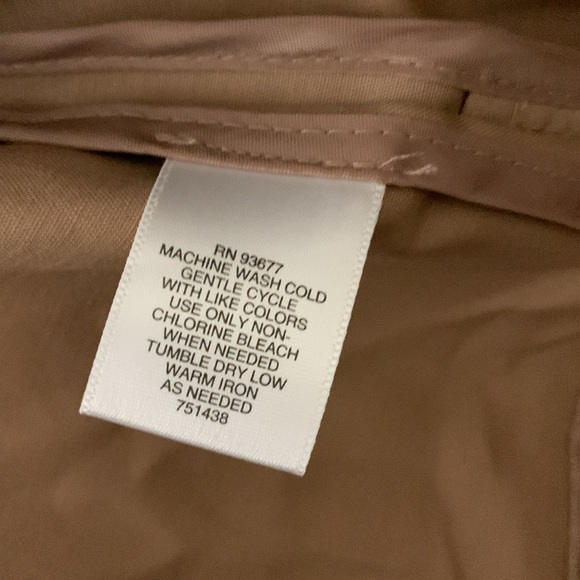 Liz Claiborne Tan Double-Breasted Short Trench Coat - Picture 7 of 7